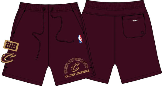 PRO STANDARD CLEVELAND CAVALIERS AREA CODE M WOVEN SHORT (BCC3515621) WINE