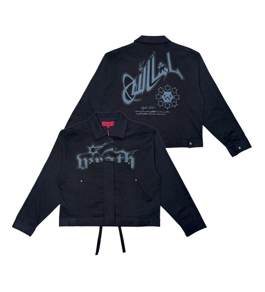 WRATHBOY PREMIUM TWILL JACKET (WB03-057 BLACK)