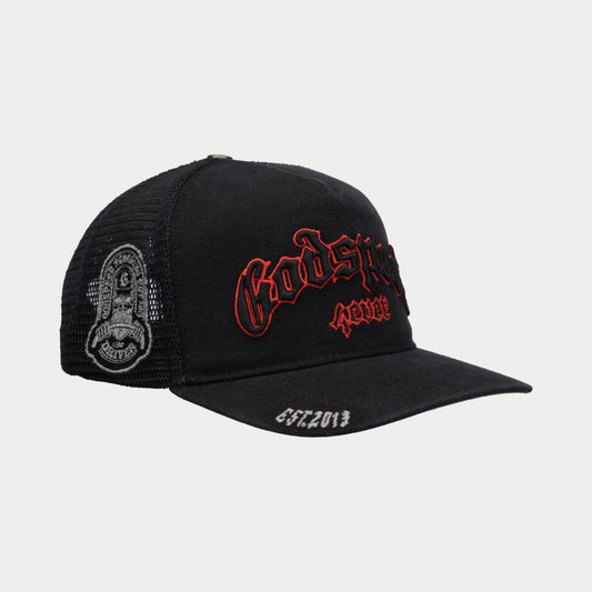 GS FOREVER TRUCKER HAT (VINTAGE BLACK/RED)