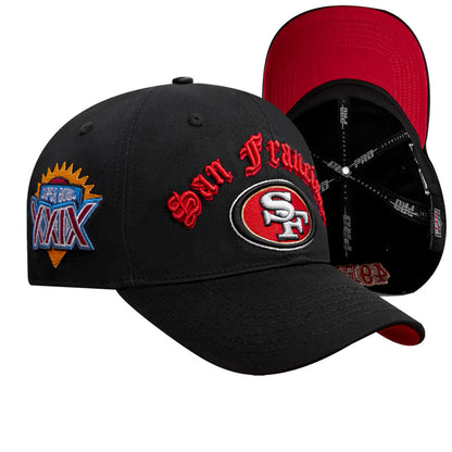 SAN FRANCISCO 49ERS OLD ENGLISH DAD HAT (FS47410350) BLACK