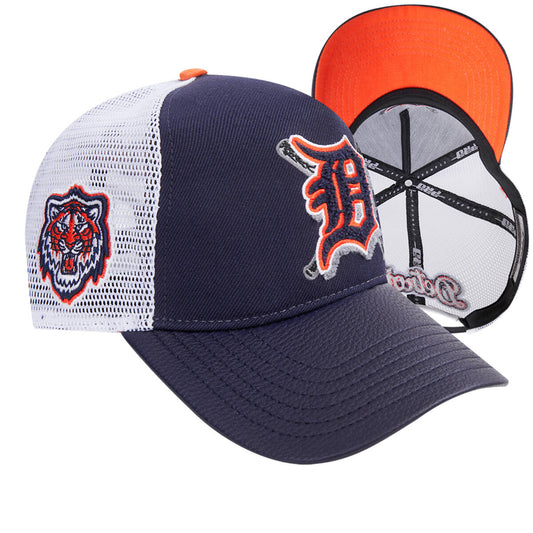 DETROIT TIGERS MASH UP STRAPBACK TRUCKER HAT (LDT7314656) MIDNIGHT NAVY