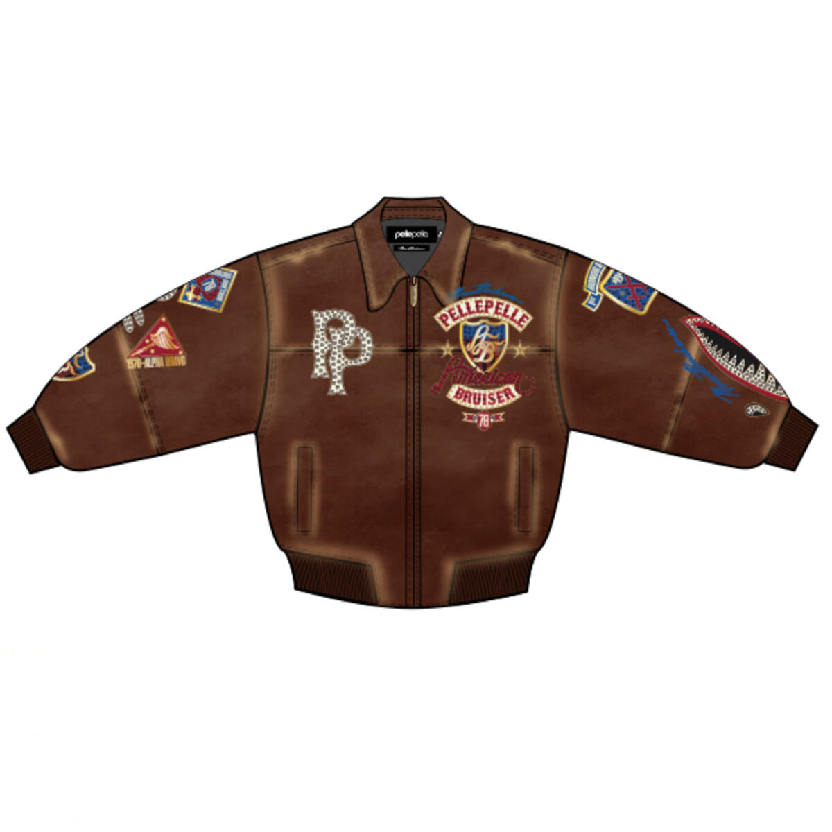 Pelle Pelle American Bruiser Jacket-324-37467-DBR