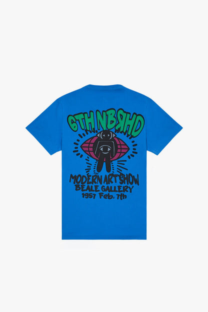 6TH NBRHD "ART SHOW" TEE (6TH-T2501) BLUE