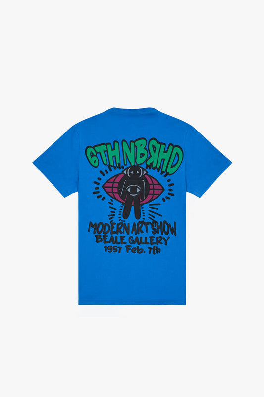 6TH NBRHD "ART SHOW" TEE (6TH-T2501) BLUE