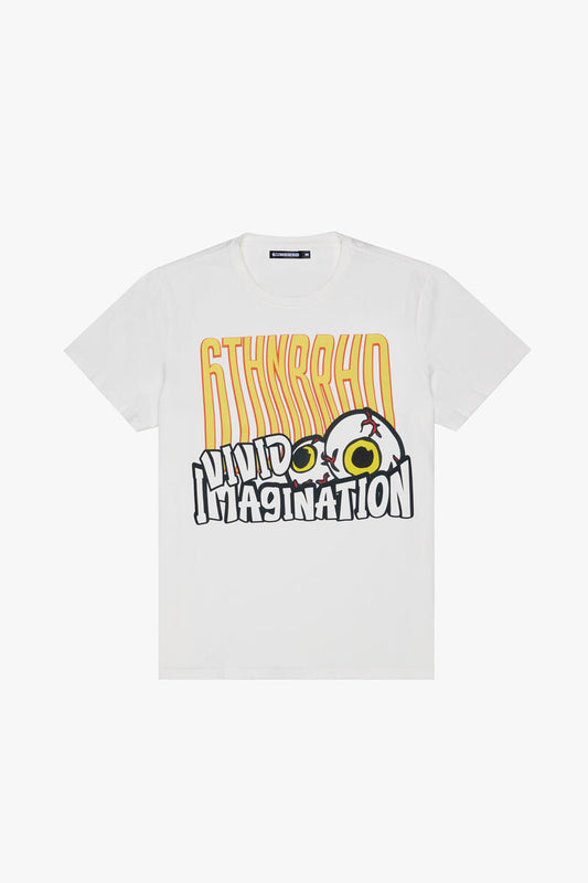 6TH NBRHD "VIVID IMAGINATION" TEE (6TH-T2602) WHITE