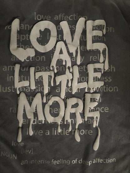 HUDSON LOVE A LITTLE MORE TEE 488-GREY