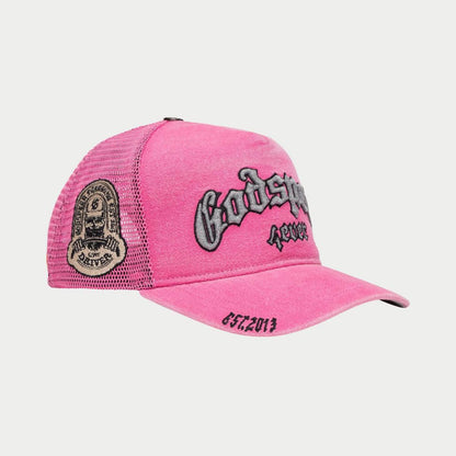 GS Forever Trucker Hat (Fuchsia Washed) (Gs-Forever-Trucker-Hat-Fuchsia-Washed)