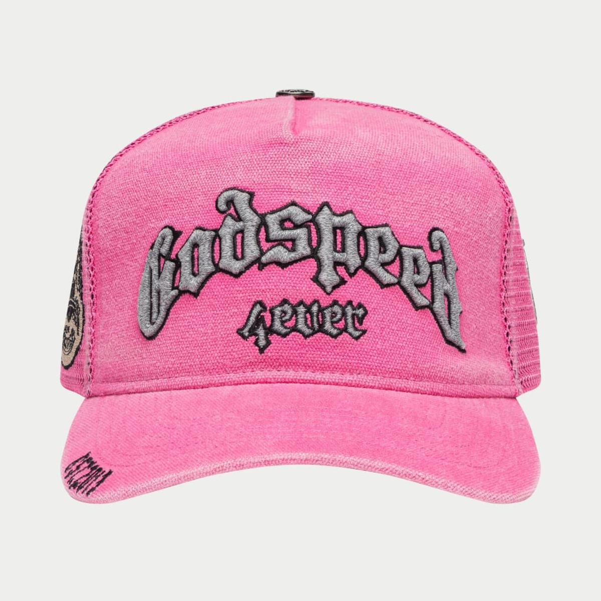 GS Forever Trucker Hat (Fuchsia Washed) (Gs-Forever-Trucker-Hat-Fuchsia-Washed)