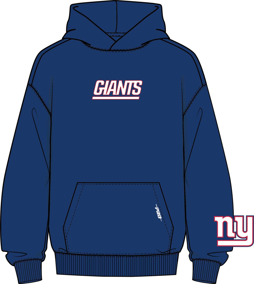 PRO STANDARD NEW YORK GIANTS WINGSPAN M DROP SHOULDER FLC PO HOODIE (FNG5410486)