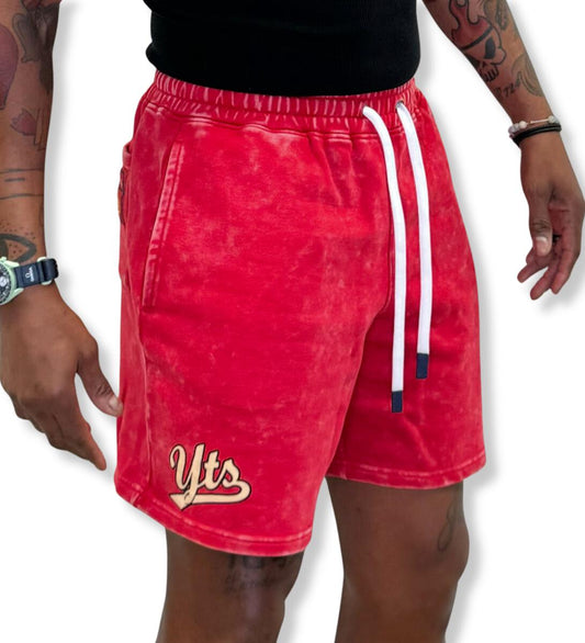 YTS FRENCH TERRY PRACTICE SHORTS 'RED'