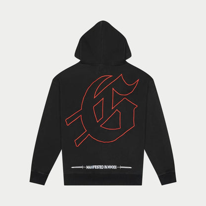 GOD SPEED Mankind vs Ai Embroidered Hoodie (Black)