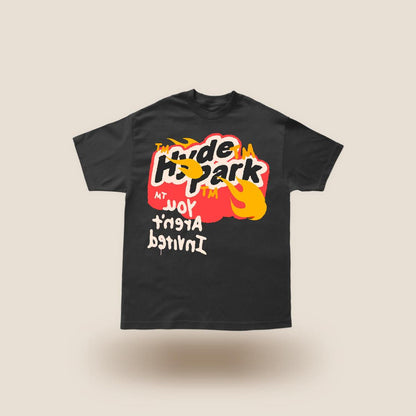 HYDE PARK BURNER OFF THE WALL TEE -OFF BLACK