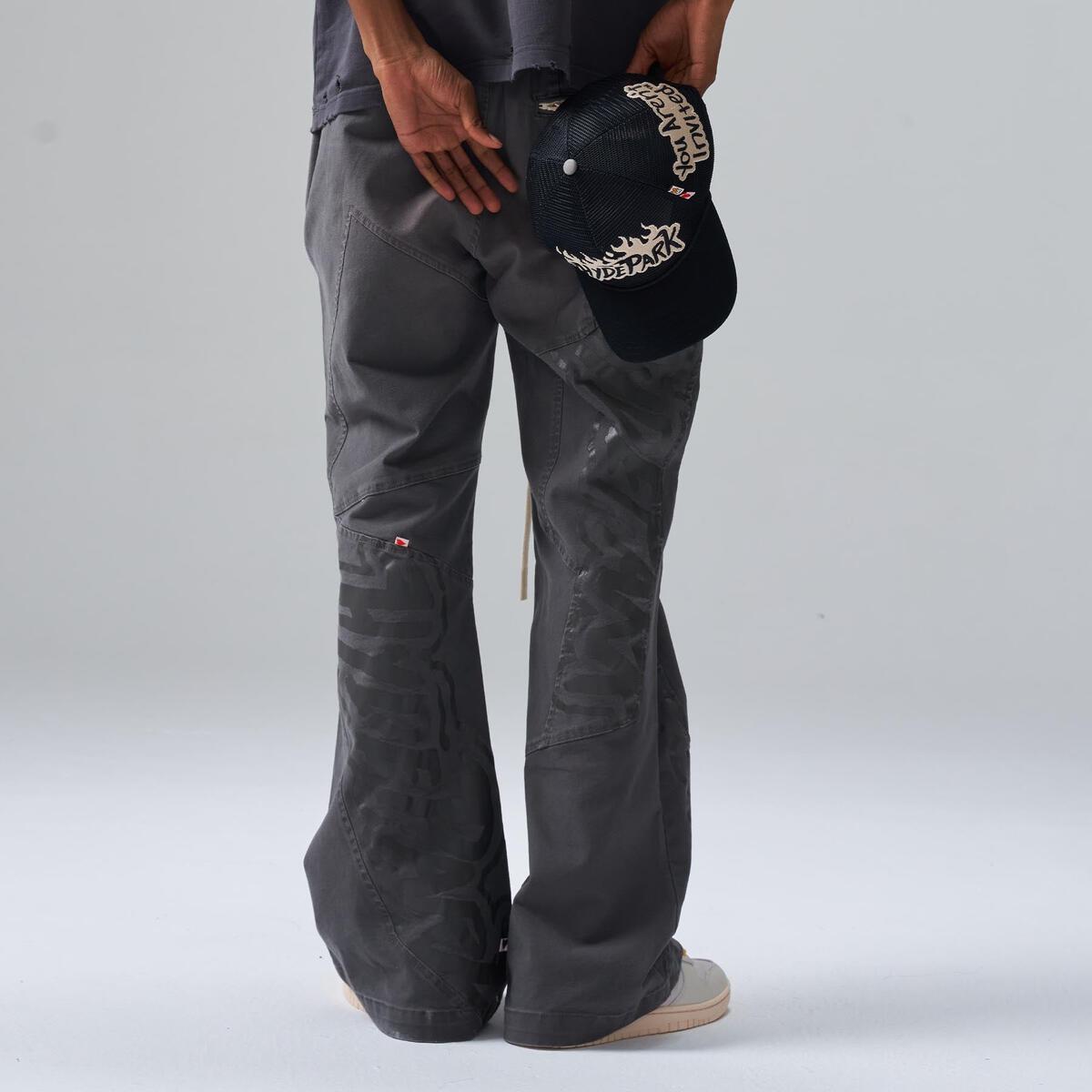 HYDE PARK BUD CLIPPINGS TROUSER-DARK GRAY