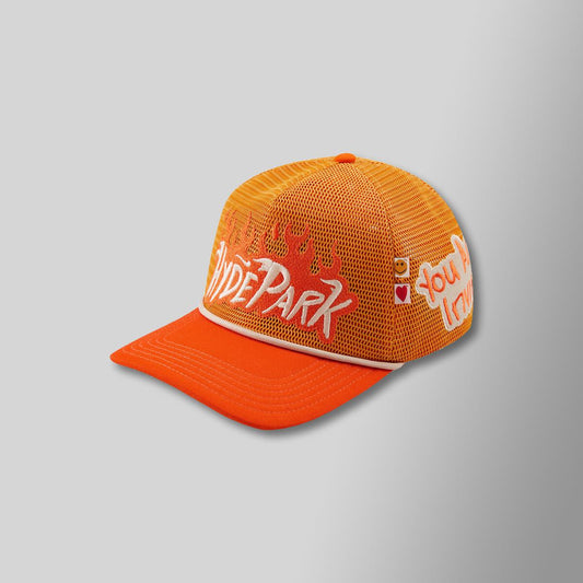 HYDE NOTHING BUT NET TRUCKER-YELLOW ORANGE