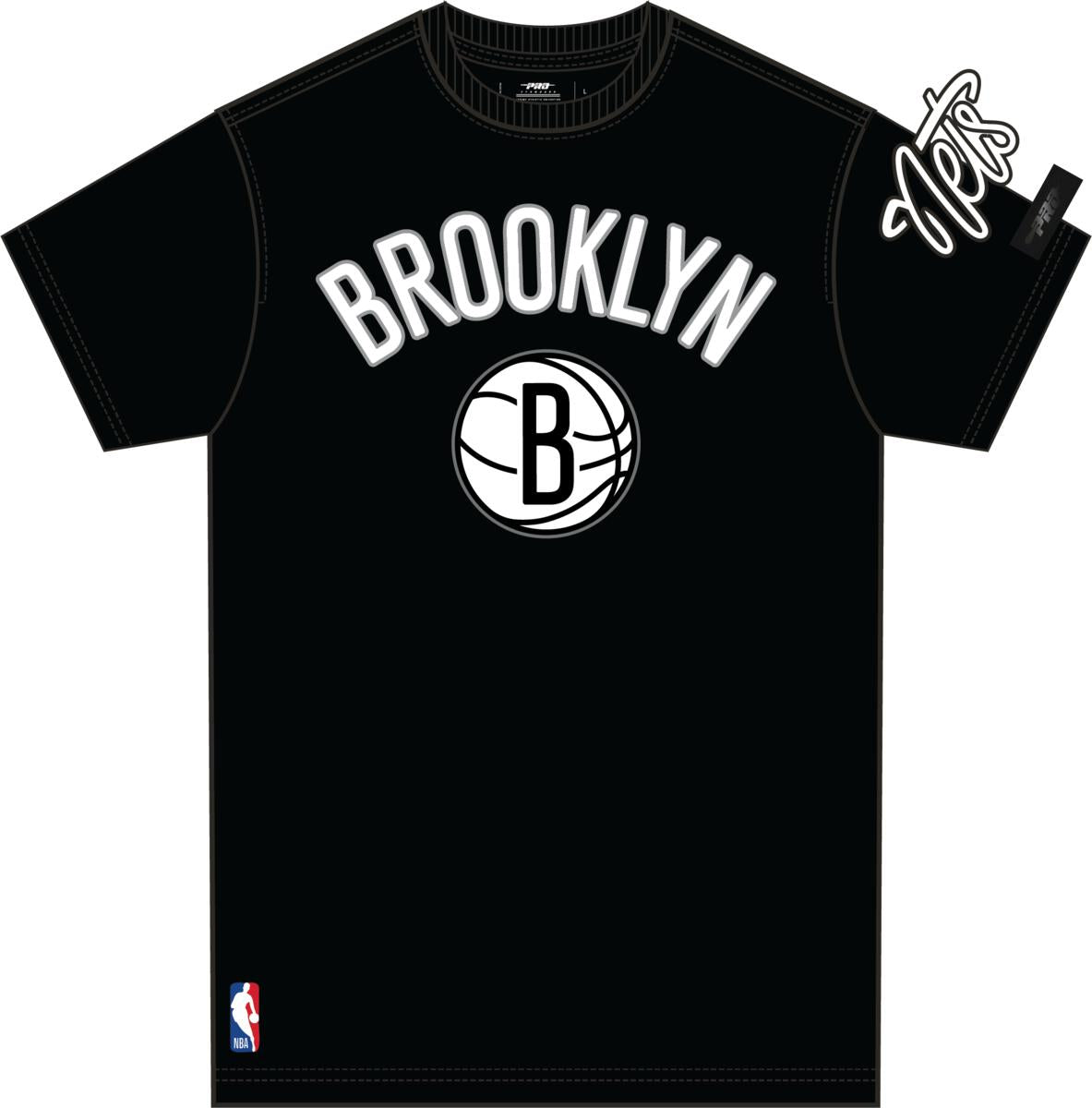 PRO STANDARD BROOKLYN NETS CLASSIC BRISTLE SJ TEE (BBN152604) BLK