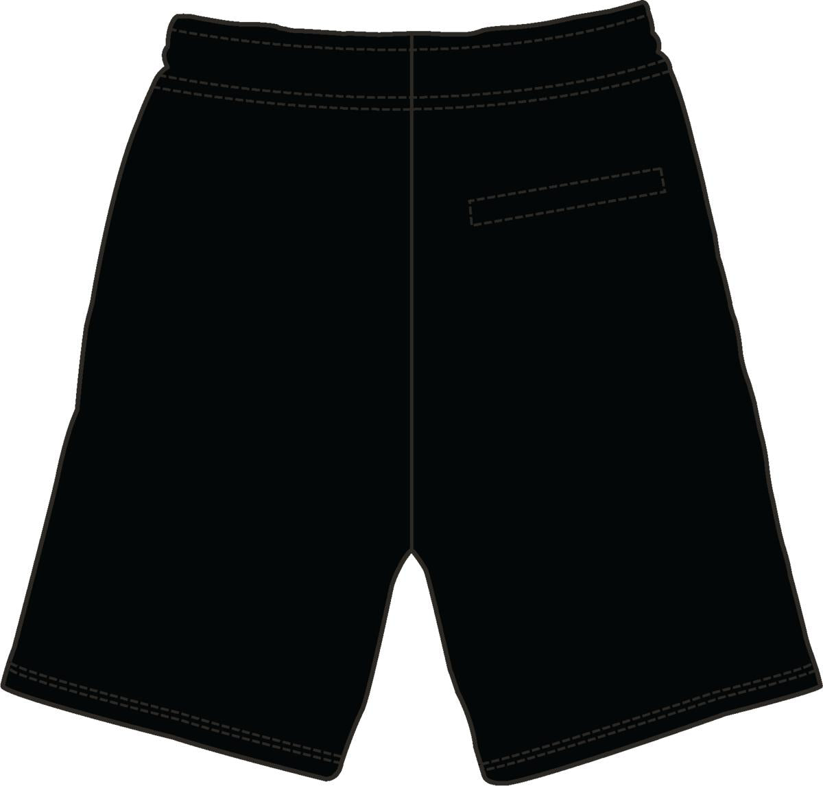 PRO STANDARD LOS ANGELES LAKERS CLASSIC BRISTLE FLC SHORT (BLL352713) BLK