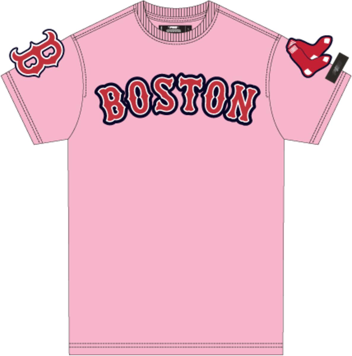 PRO STANDARD BOSTON RED SOX CLASSIC CHENILLE SJ TEE (LBR131556) PINK