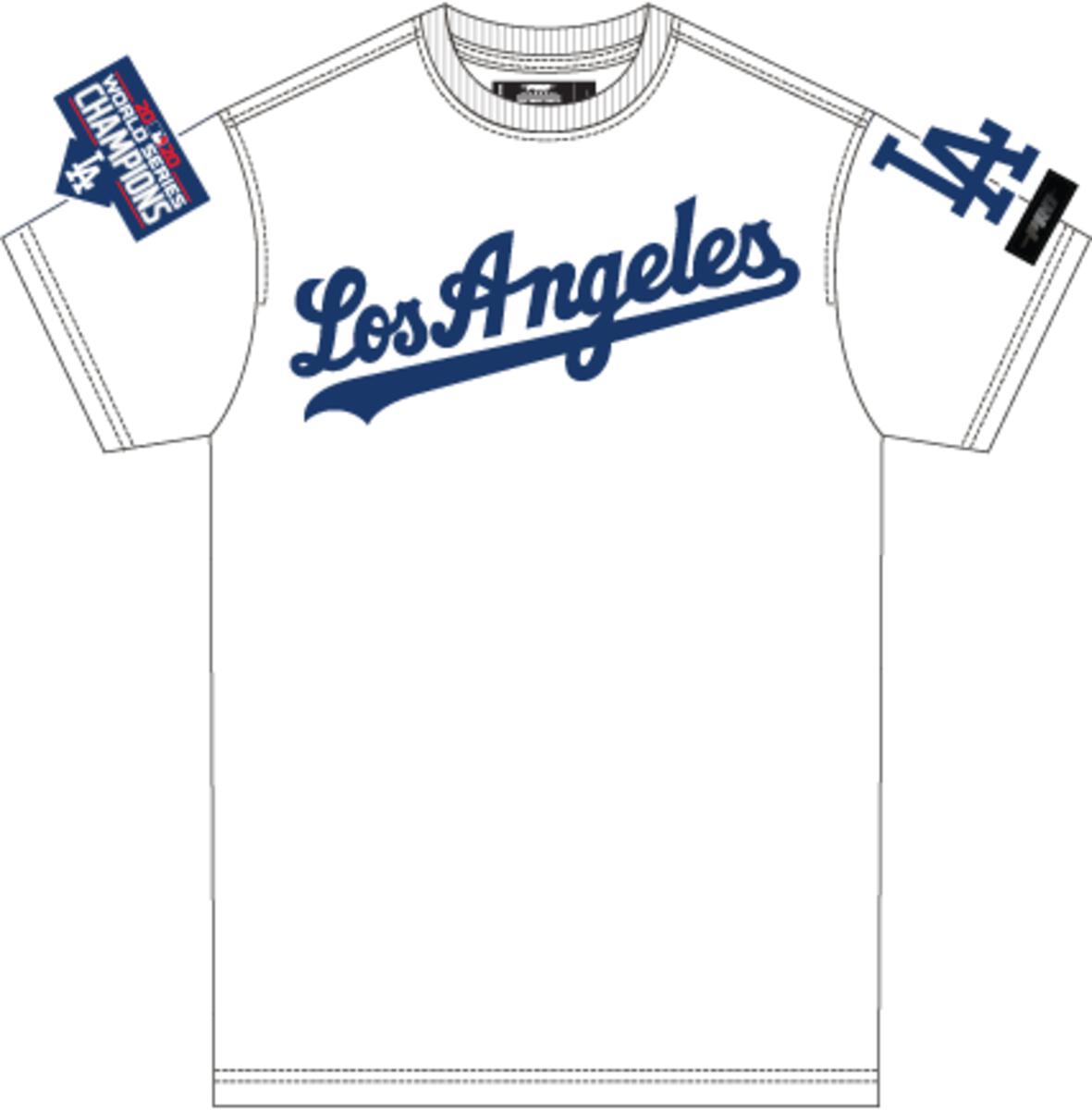 PRO STANDARD LOS ANGELES DODGERS CLASSIC CHENILLE SJ TEE (LLD131604) WHT