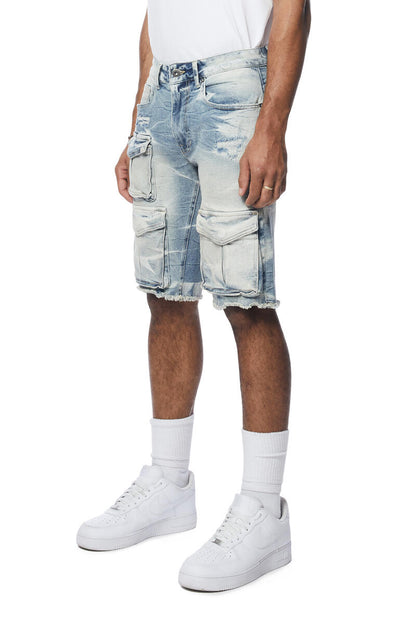 RIP & REPAIR CARGO SHORTS (JS24131) S24 REGULAR-BERGEN BLUE