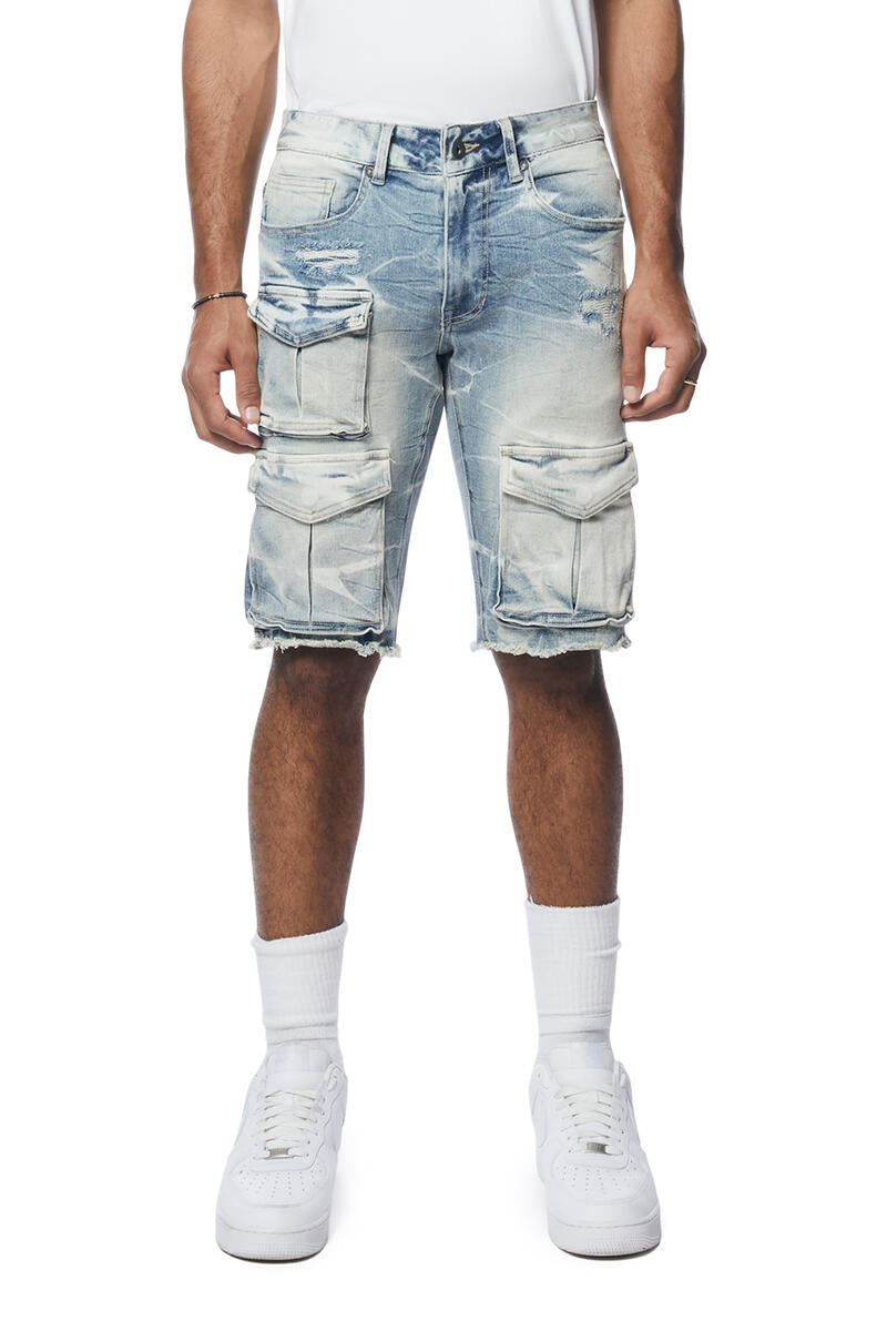 RIP & REPAIR CARGO SHORTS (JS24131) S24 REGULAR-BERGEN BLUE