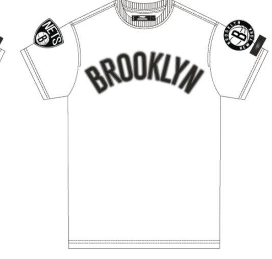 PRO STANDARD BROOKLYN NETS CLASSIC CHENILLE SJ TEE (BBN151534) WHT