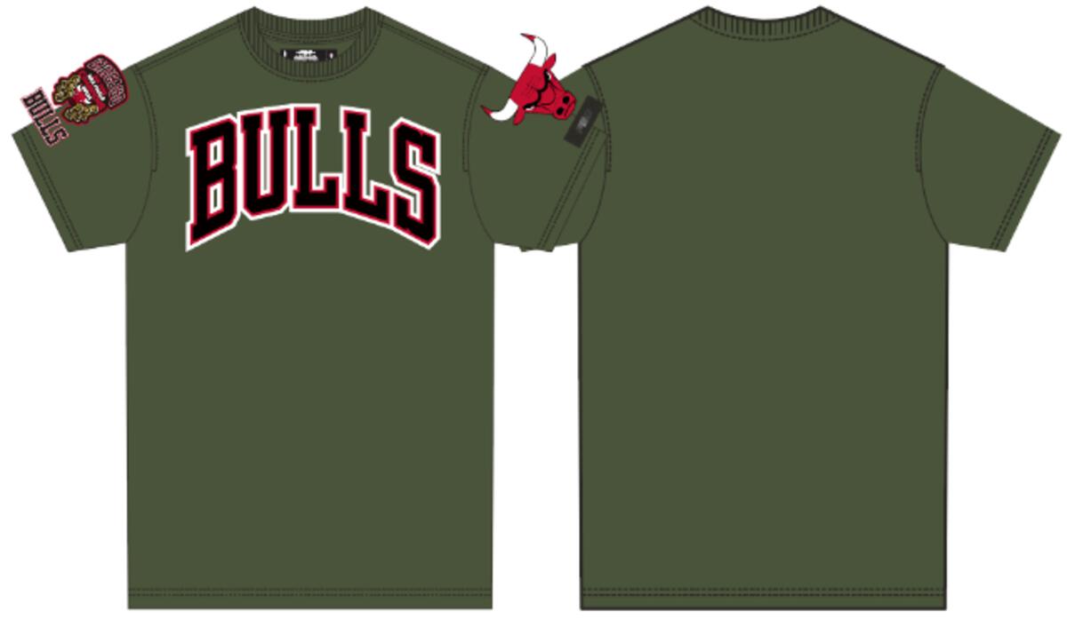 PRO STANDARD CHICAGO BULLS LOGO PRO TEAM SHIRT (BCB153495) OLIVE