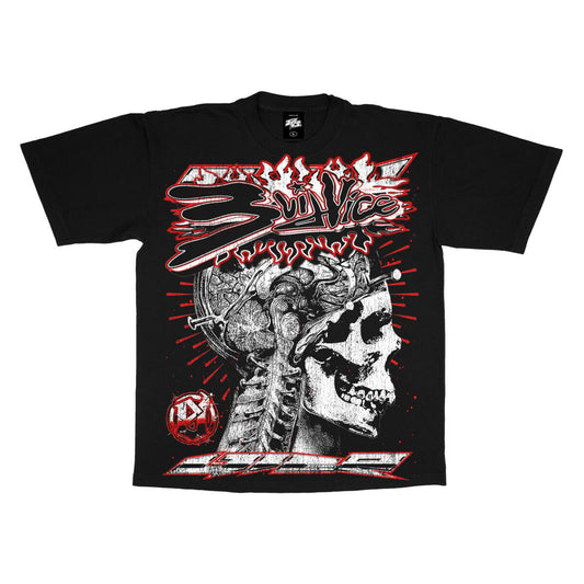 EVIL VICE NAIL HEAD TEE(S24-11)BLACK