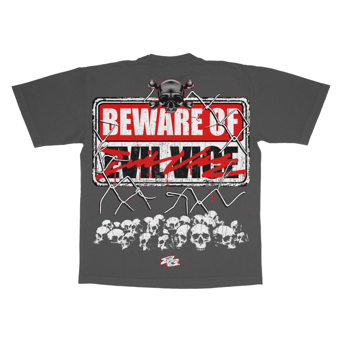 EVIL VICE BEWARE TEE(S24-4)VINTAGE