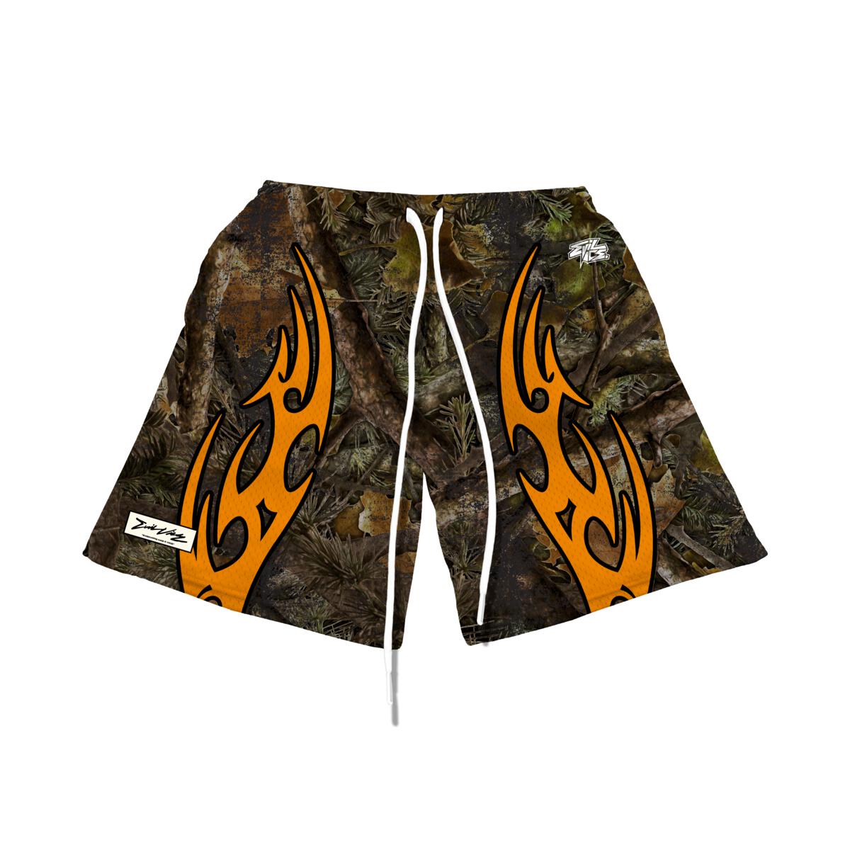 EVIL VICE WOODS FLAME SHORTS (S24-18)