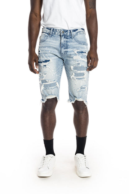 RIPOFF SEMI BASIC DENIM SHORT (JS21121R) S22 REGULAR MIZU BLUE