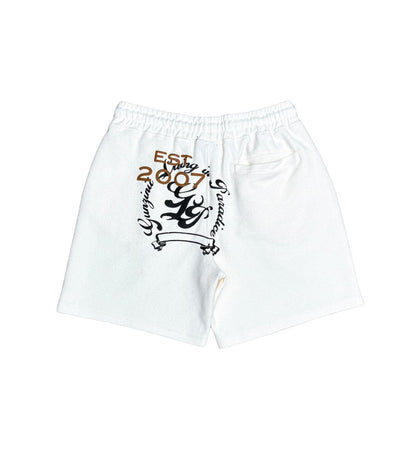 GUNZINII DRAGON REVERSE F.TERRY TOP+SHORT SET GZ410-411-OFF WHITE