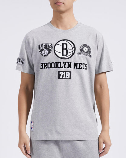 PRO STANDARD BROOKLYN NETS AREA CODE M SJ TEE (BBN1515640) GRY