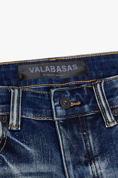 VALABASAS "MR. FLEX" MDEIUM WASH 4 WAY STRECH SKINNY JEAN (VLBS-VJ1-002)