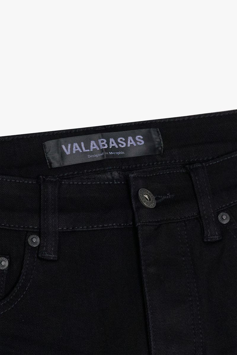 VALABASAS "MR. FLEX" BLACK 4 WAY STRETCH SKINNY JEAN (VLBS-VJ1-002)