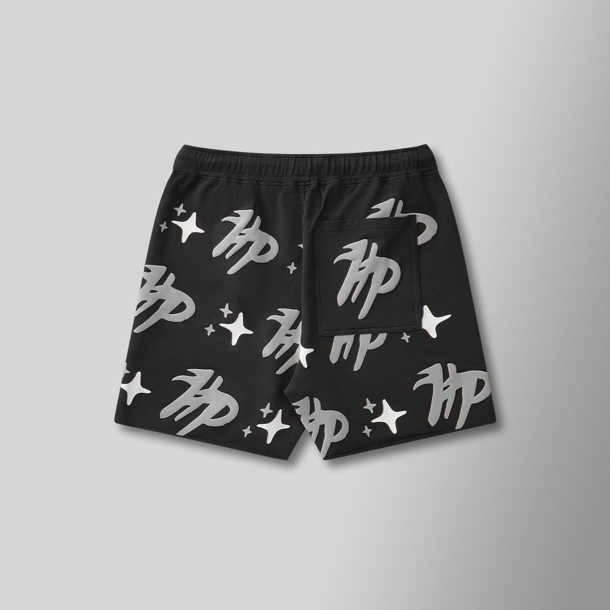 HYDE PARK PUFF THE MAGIC PATTERN SHORTS  - BLACK