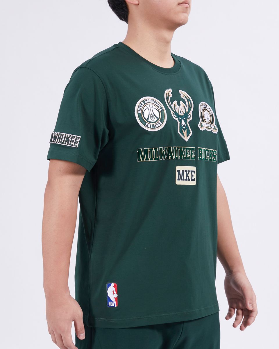 PRO STANDARD MILWAUKEE BUCKS AREA CODE M SJ TEE (BMB1515604) FOREST GRN