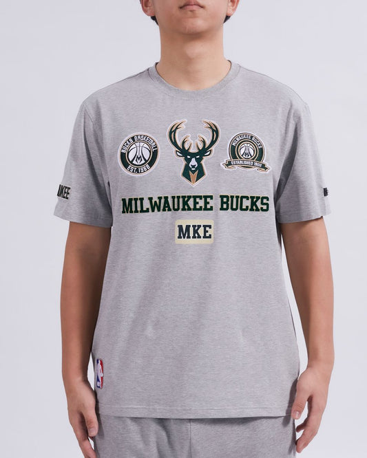 PRO STANDARD MILWAUKEE BUCKS AREA CODE M SJ TEE (BMB1515604) GRY