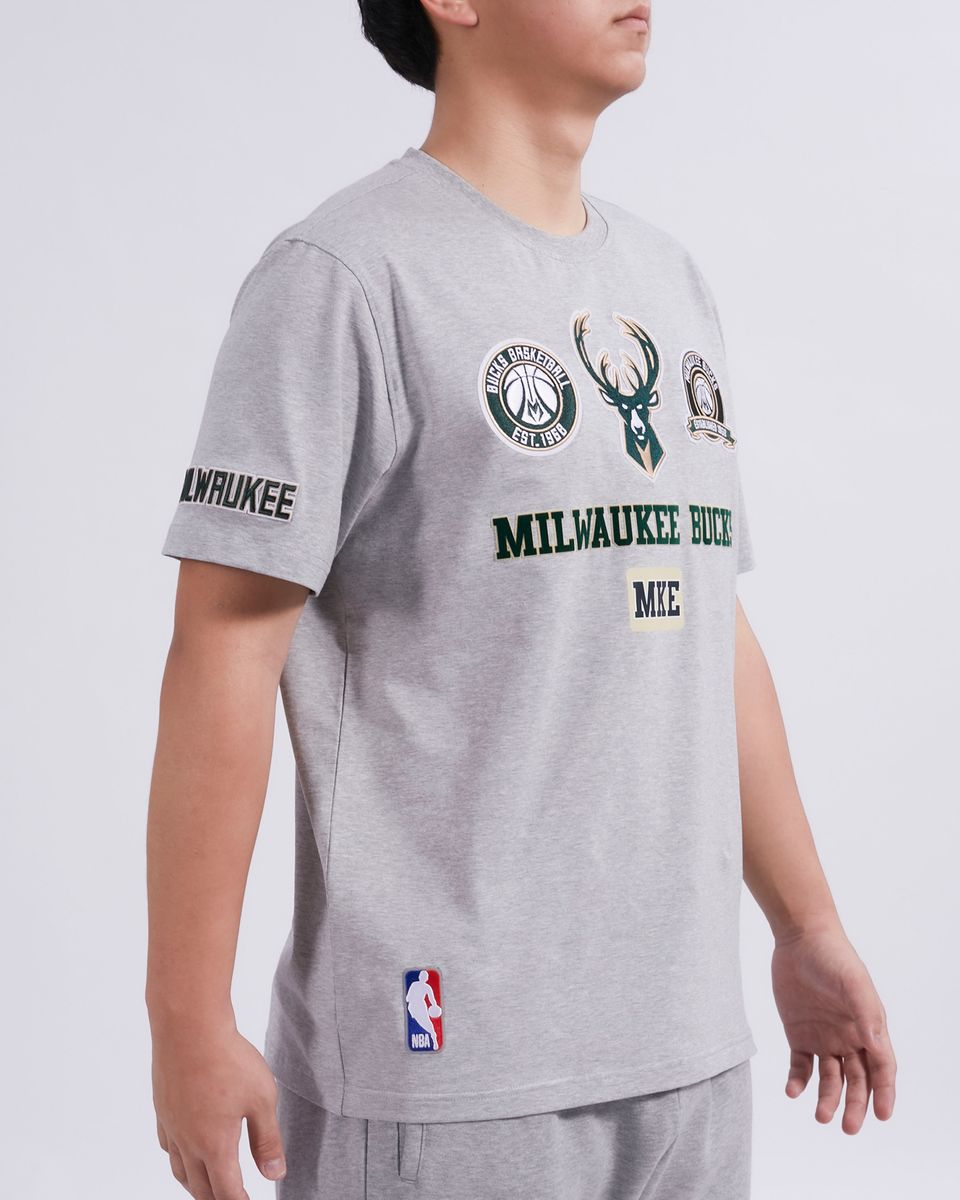 PRO STANDARD MILWAUKEE BUCKS AREA CODE M SJ TEE (BMB1515604) GRY