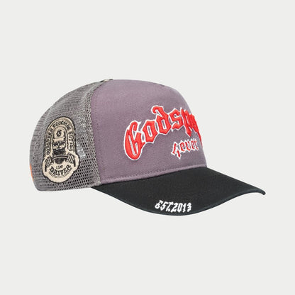 GS Forever Trucker Hat (Grey/Red) (Gs-Forever-Trucker-Hat-Grey-Red)