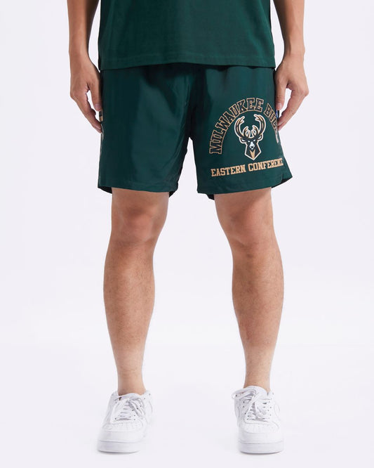 PRO STANDARD MILWAUKEE BUCKS AREA CODE M WOVEN SHORT (BMB3515605) GRN