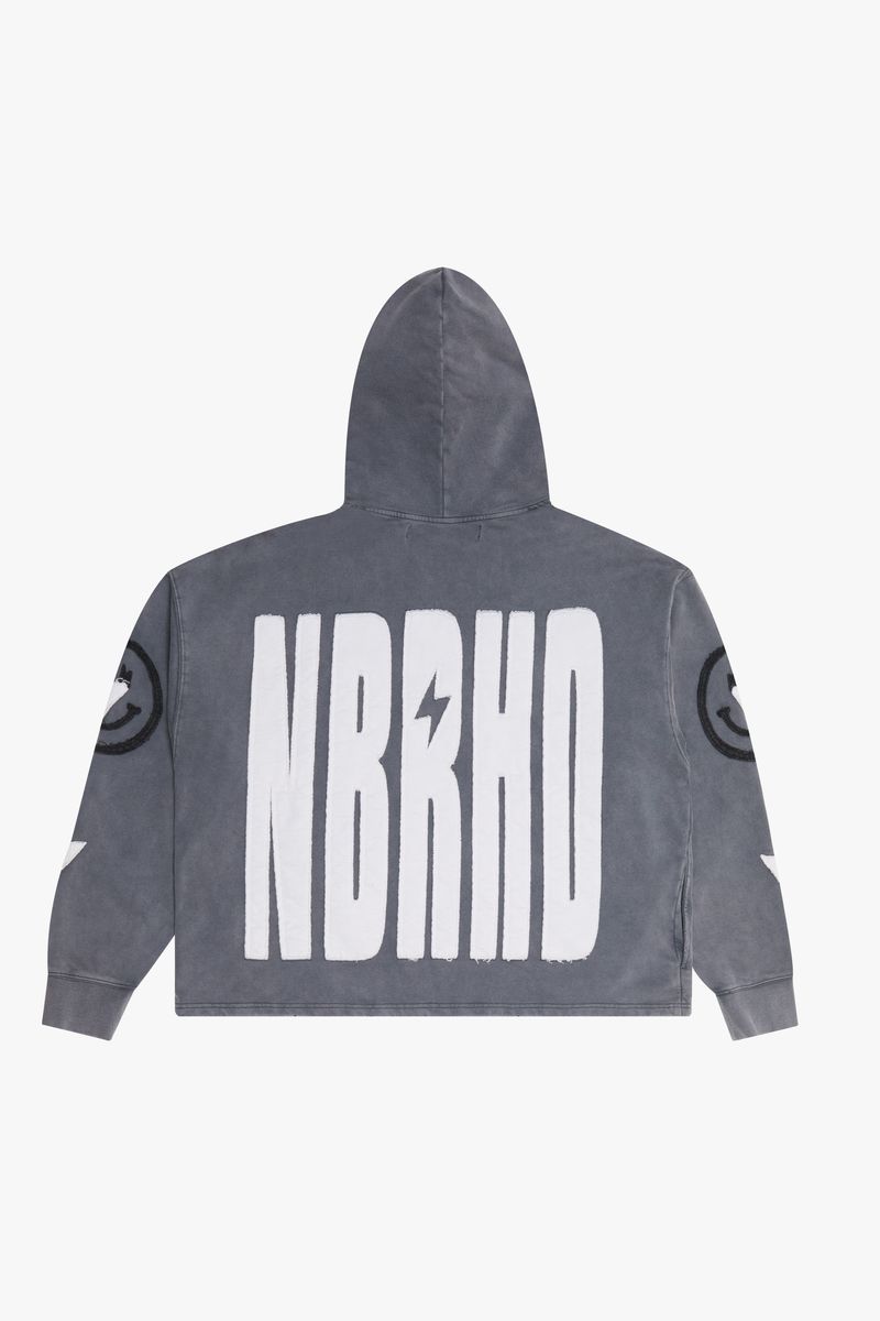 6TH NBRHD "PATCHES" CROPPED PULLOVER 6TH-F3301-BLACK