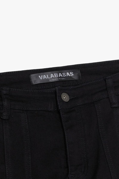 VALABASAS "PATCHFADE" BLACK SKINNY JEANS (VLBS-SK-21)