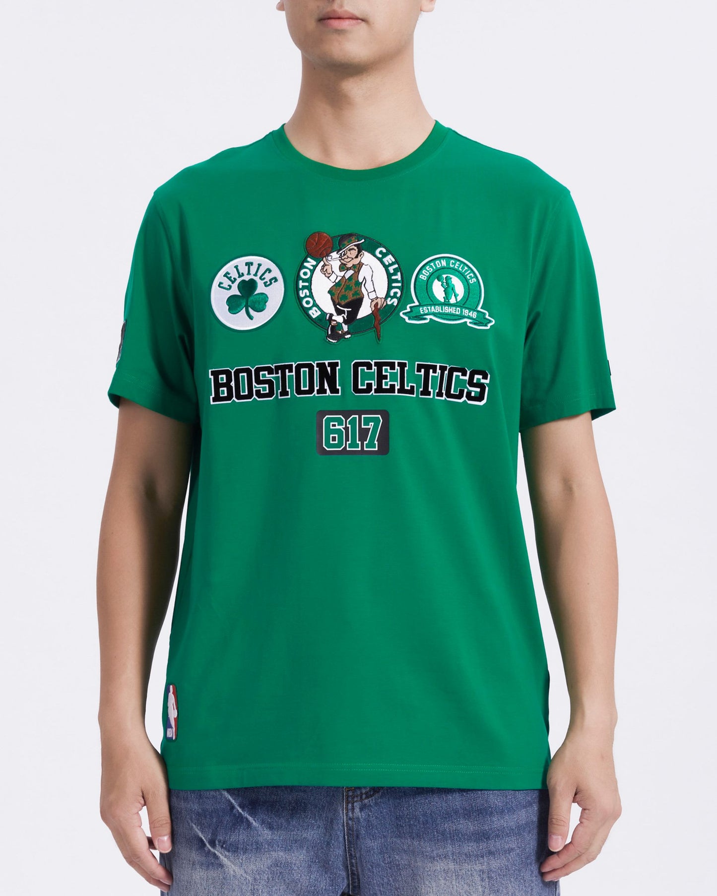 PRO STANDARD BOSTON CELTICS AREA CODE M SJ TEE (BBC1515680) GRN