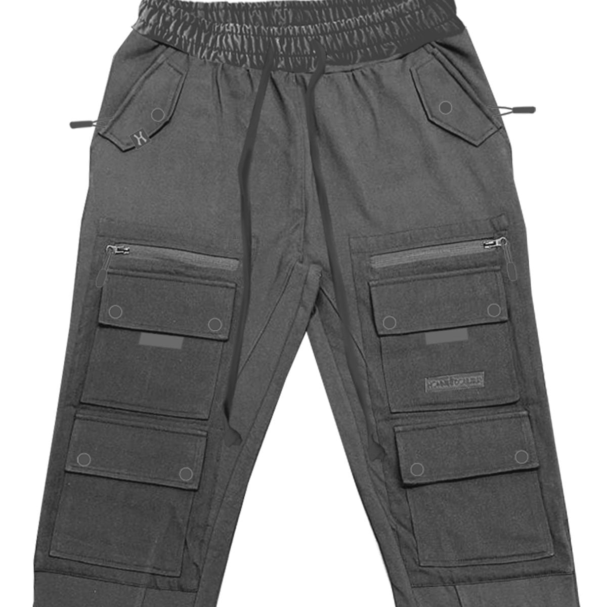 HUDSON MULTI-CARGO FLEECE FLARE JOGGER (536) GREY