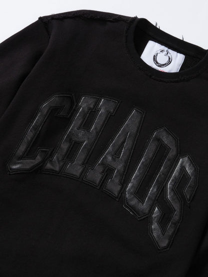 22 LEATHER PATCH CREWNECK (AMC964)