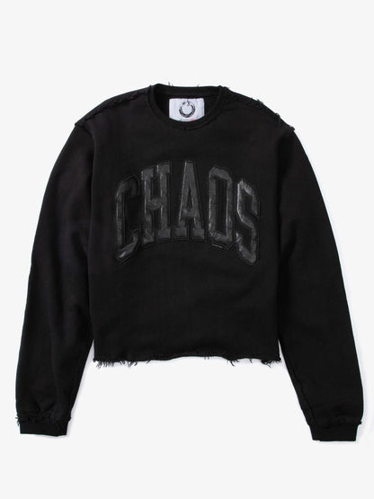 22 LEATHER PATCH CREWNECK (AMC964)