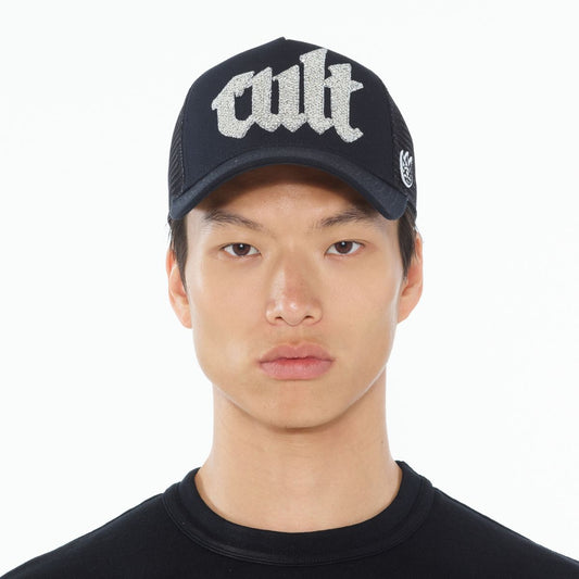 CULT CRYSTAL CULT SCRIPT LOGO HAT (625AC-CH62A) BLACK