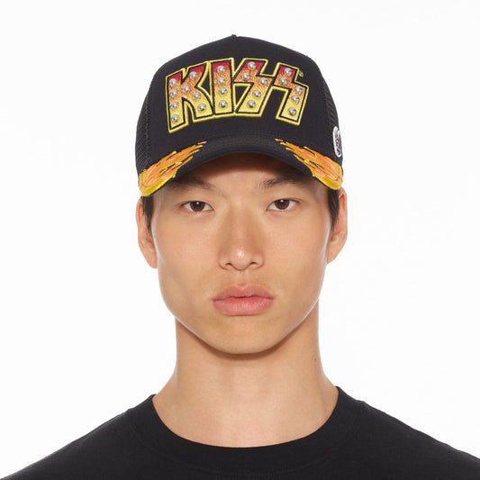 KISS LOGO TRUCKER HAT (625AC-CH61B)