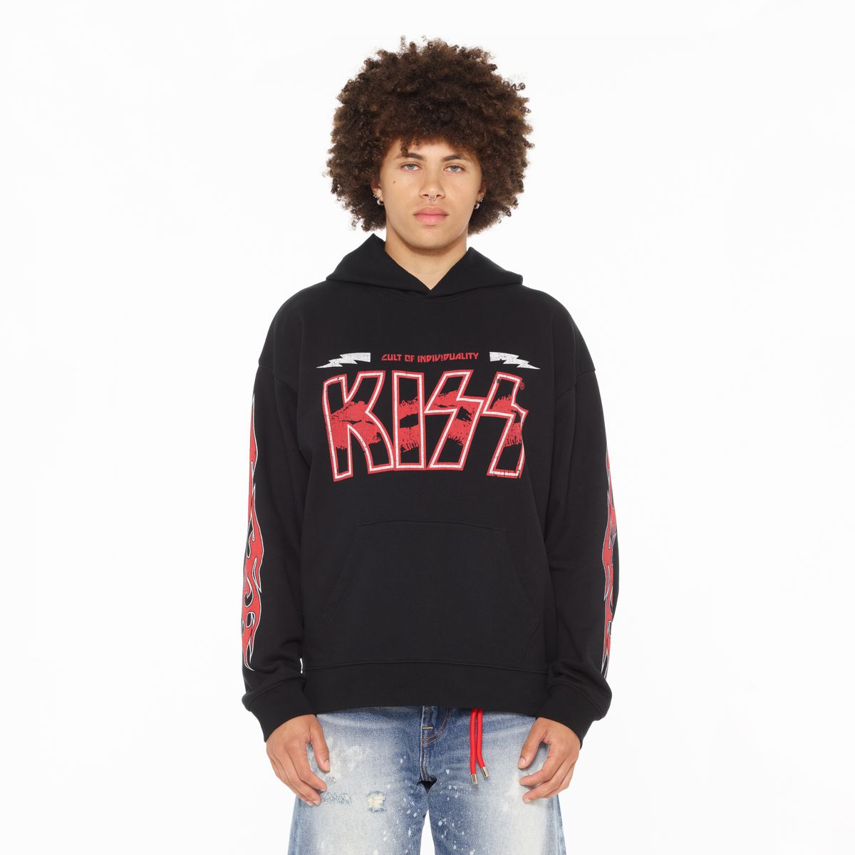 CULT PULLOVER NOVELTY SWEATSHIRT (625A1-PH19B) BLACK