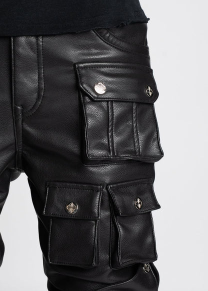 GUAPI Obsidian Black Premium Leather Pants